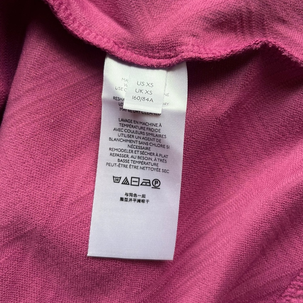 Free People Fuchsia Puff-sleeve Mini Dress XS | “Plum Lily” - Picture 7 of 8